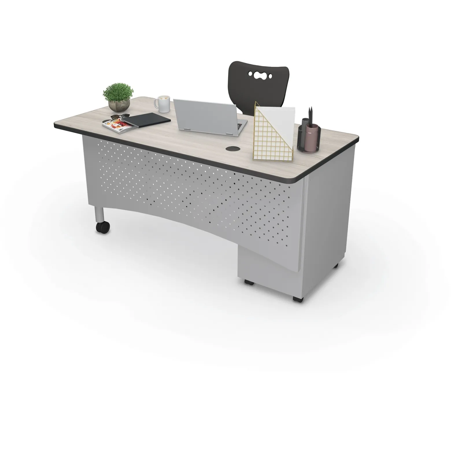 Single Pedestal Desk - 60"W x 30"D