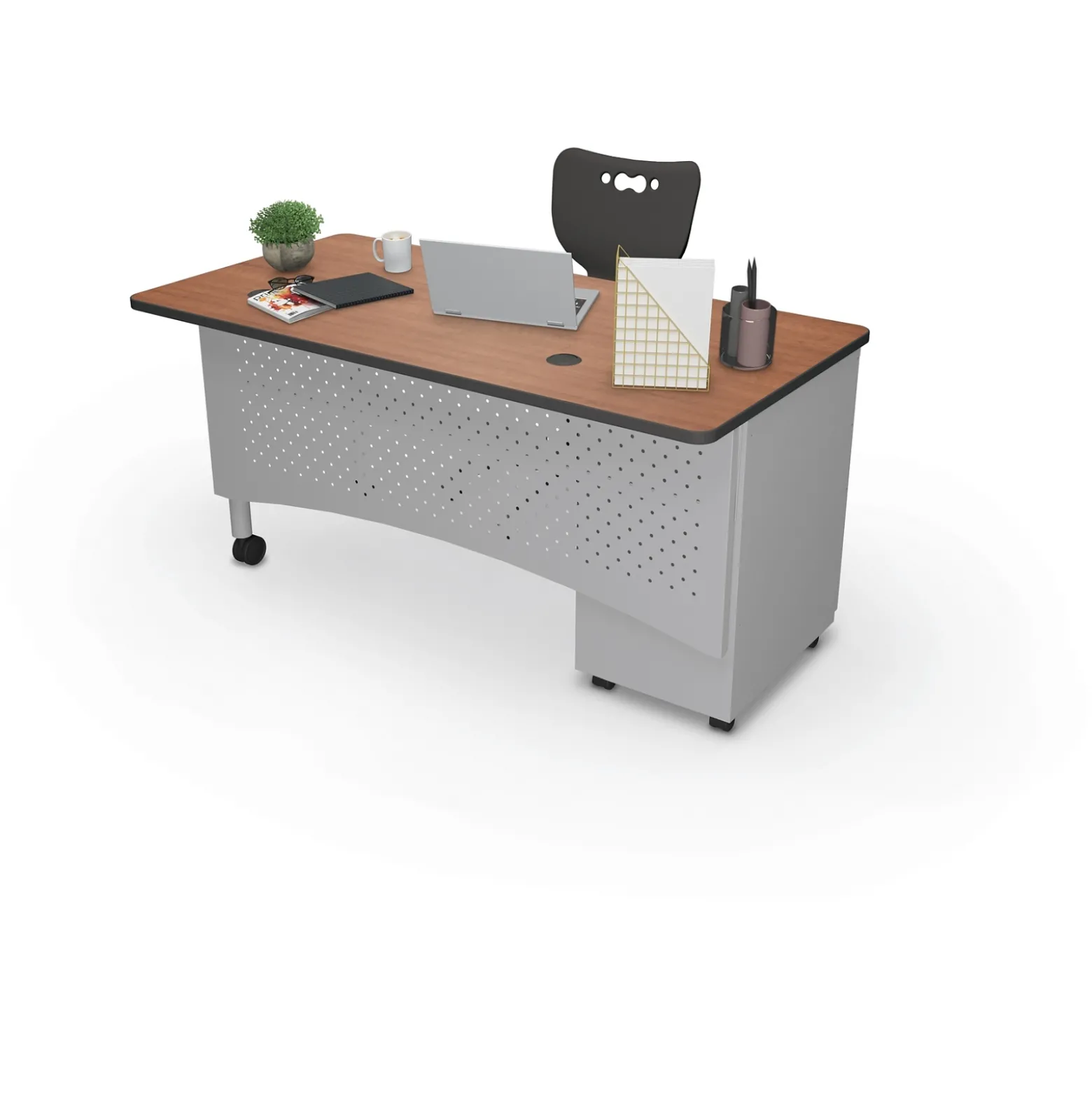 Single Pedestal Desk - 60"W x 30"D