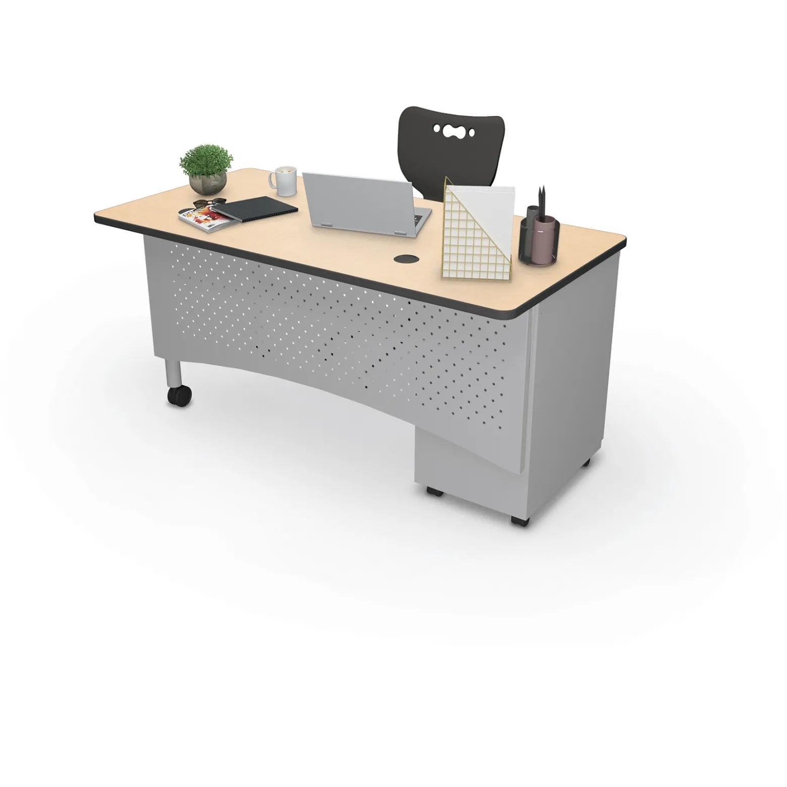 Single Pedestal Desk - 60"W x 30"D