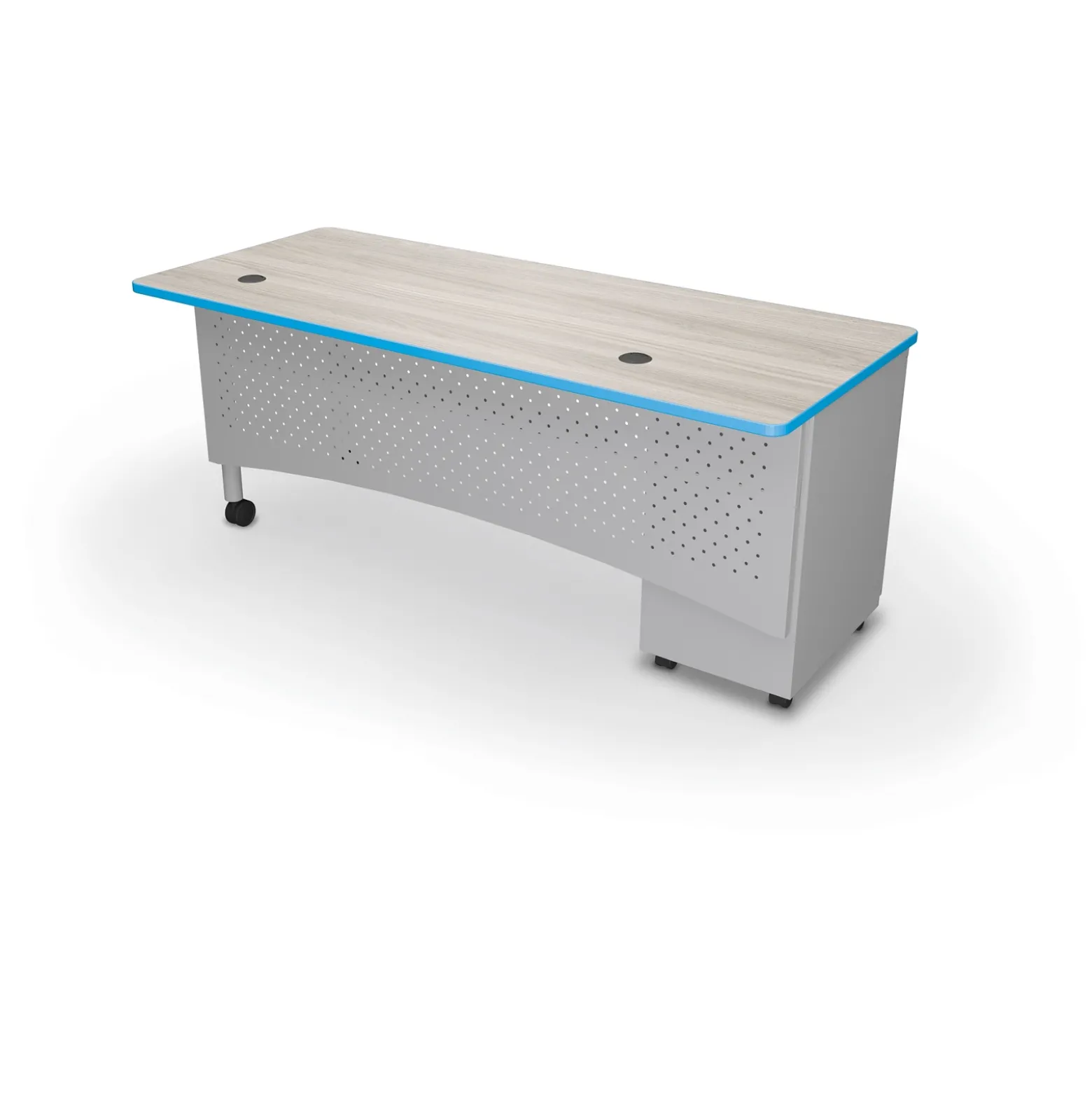 Single Pedestal Desk - 72"Wx30"D