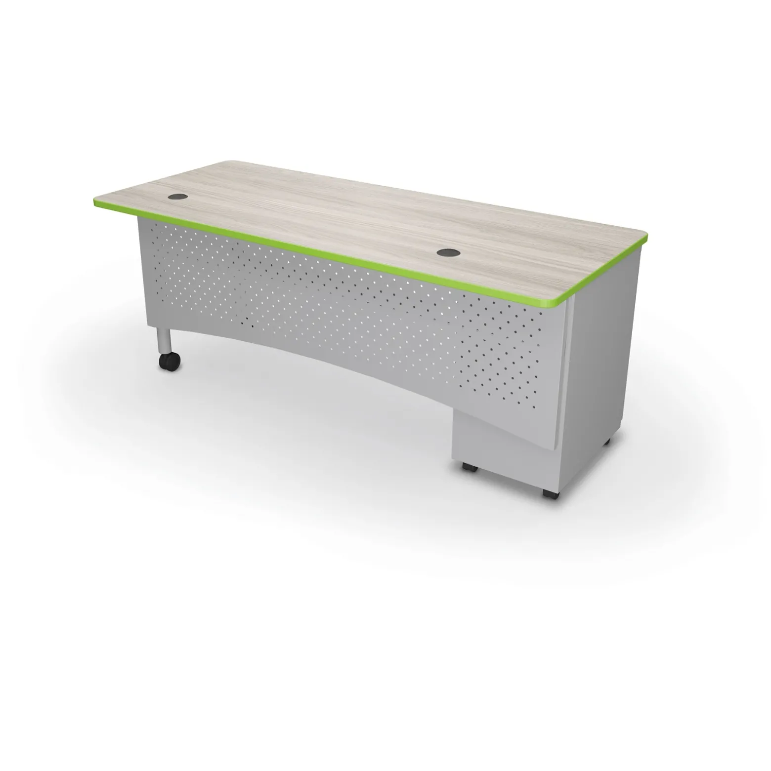 Single Pedestal Desk - 72"Wx30"D