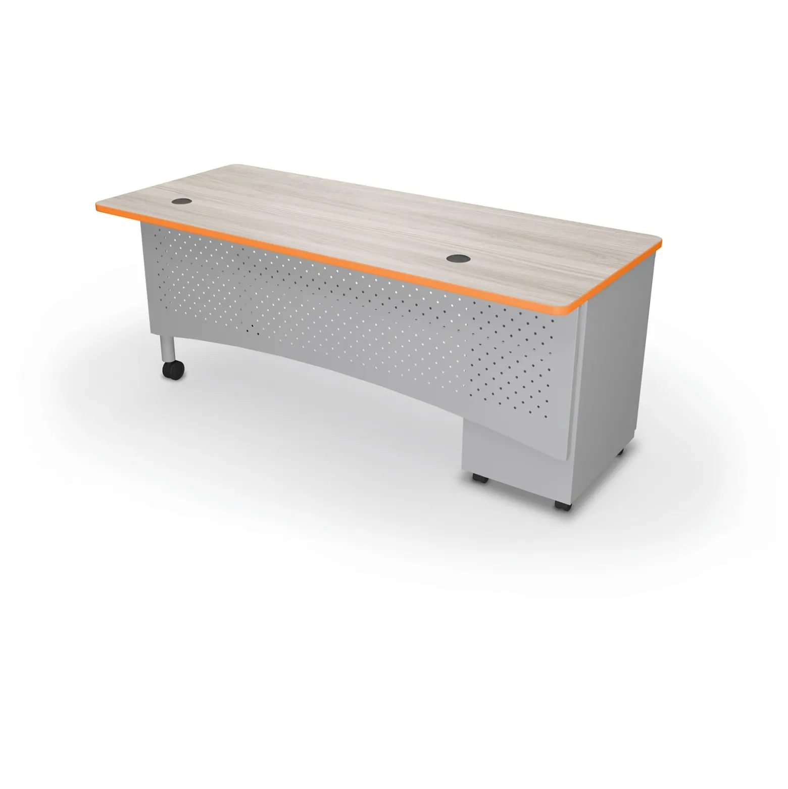 Single Pedestal Desk - 72"Wx30"D
