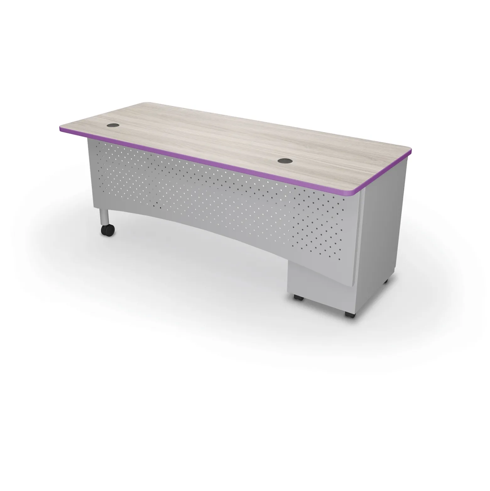 Single Pedestal Desk - 72"Wx30"D
