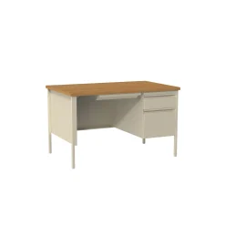 Single Pedestal Teacher Desk - 48"W x 30"D