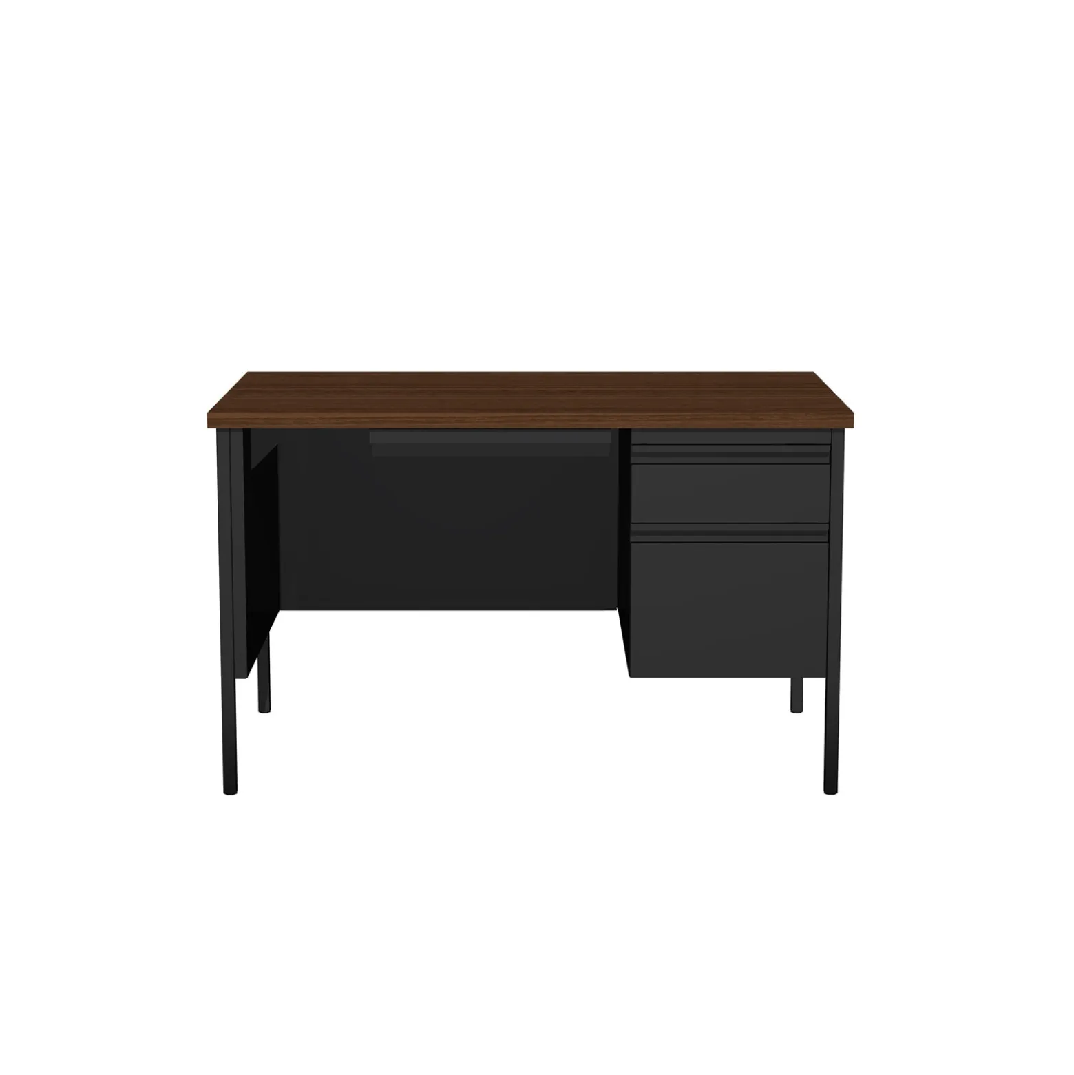 Single Pedestal Teacher Desk - 48"W x 30"D