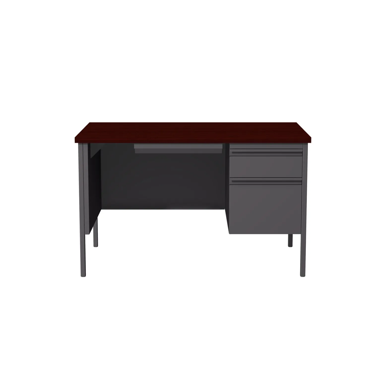 Single Pedestal Teacher Desk - 48"W x 30"D