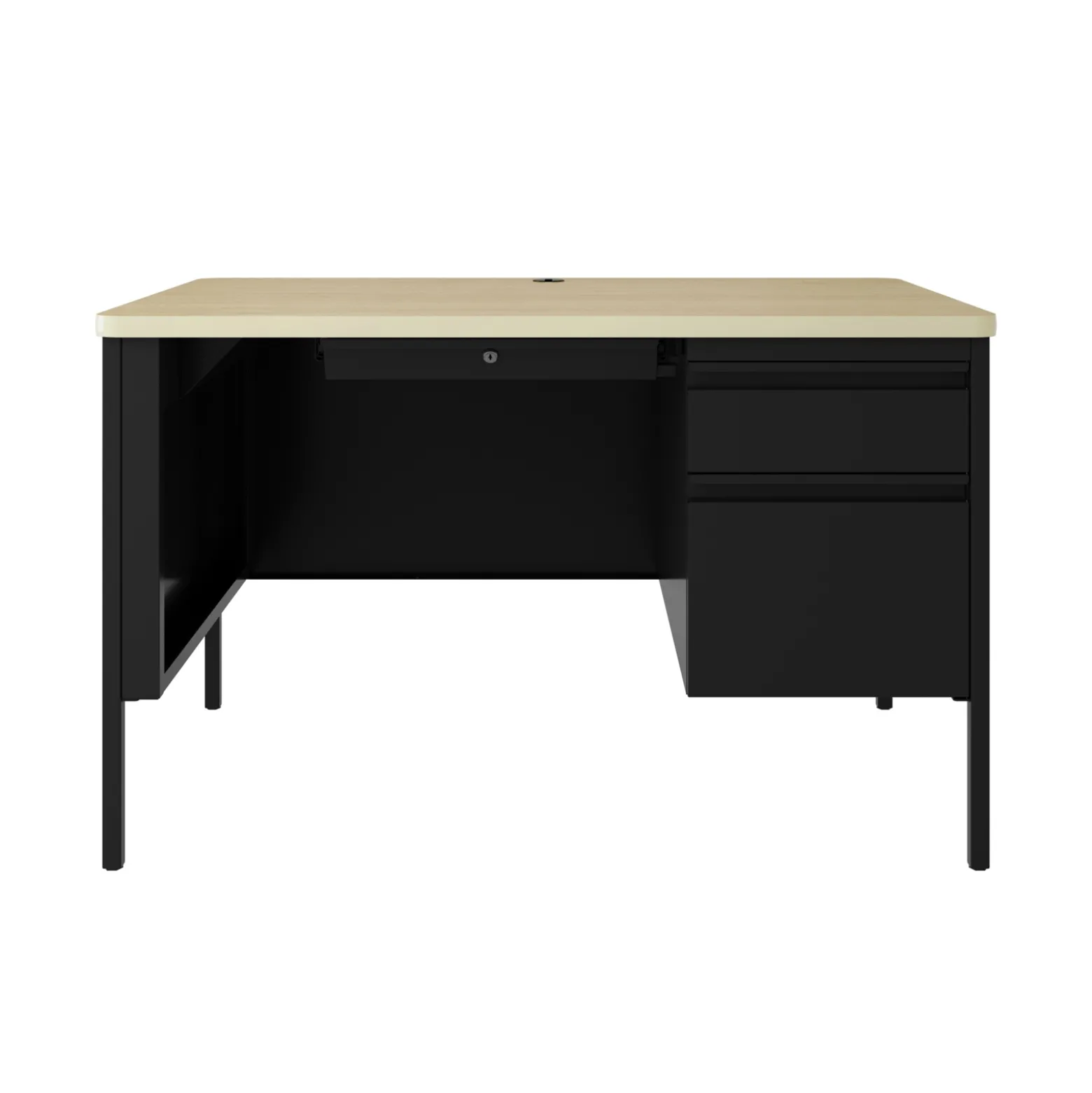 Single Pedestal Teacher Desk - 48"W x 30"D