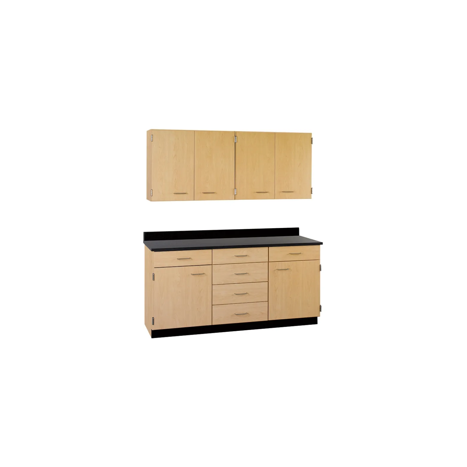 Six Drawer, Six Door Wall and Base Cabinet Set - 60"W