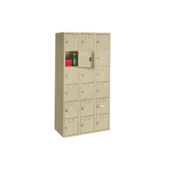 Six Tier Box Locker Set - Three Wide