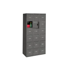 Six Tier Box Locker Set - Three Wide