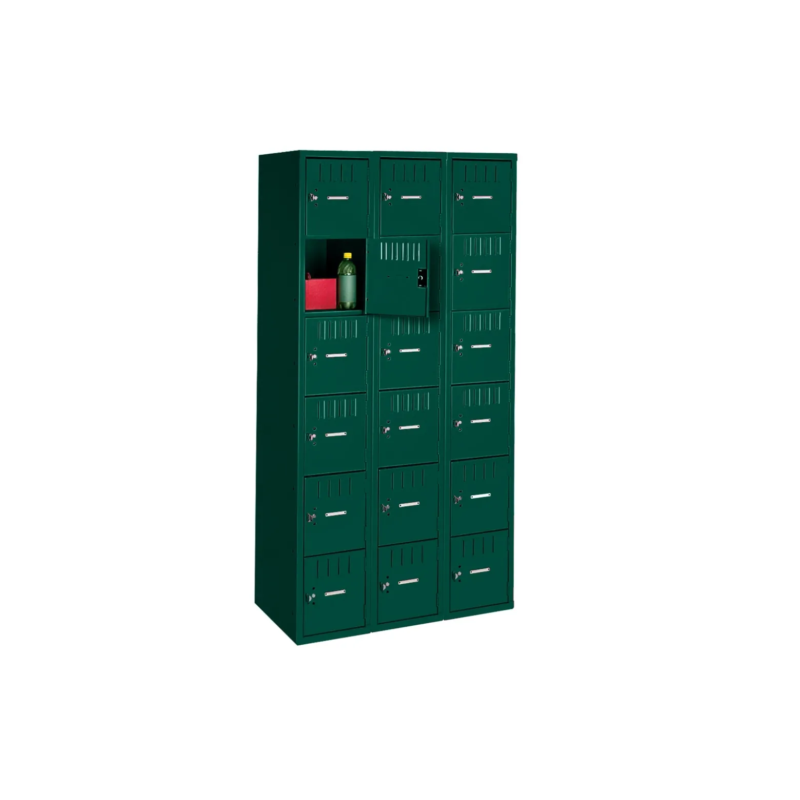 Six Tier Box Locker Set - Three Wide