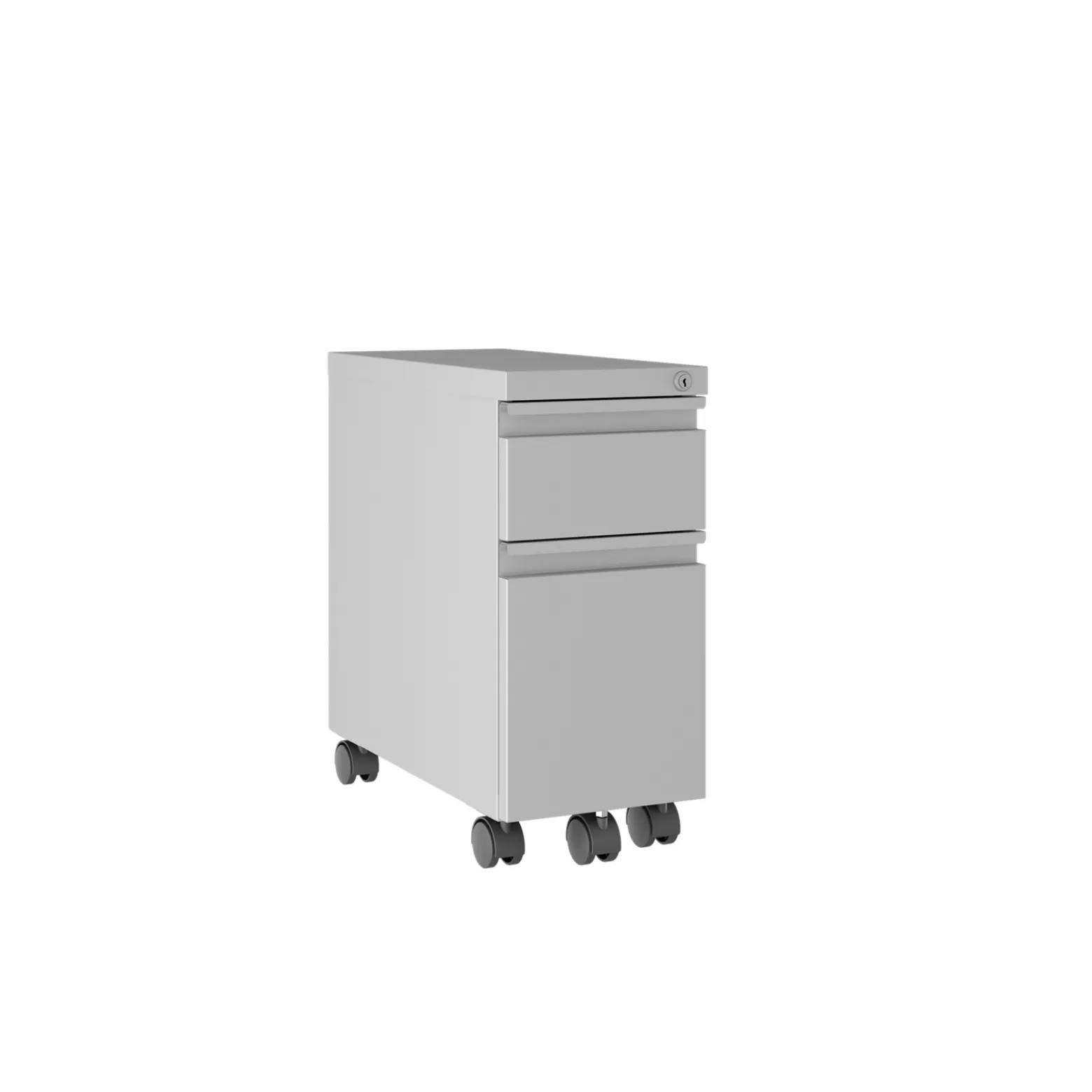 Slim 2-Drawer Mobile Pedestal - 10"W x 20"D