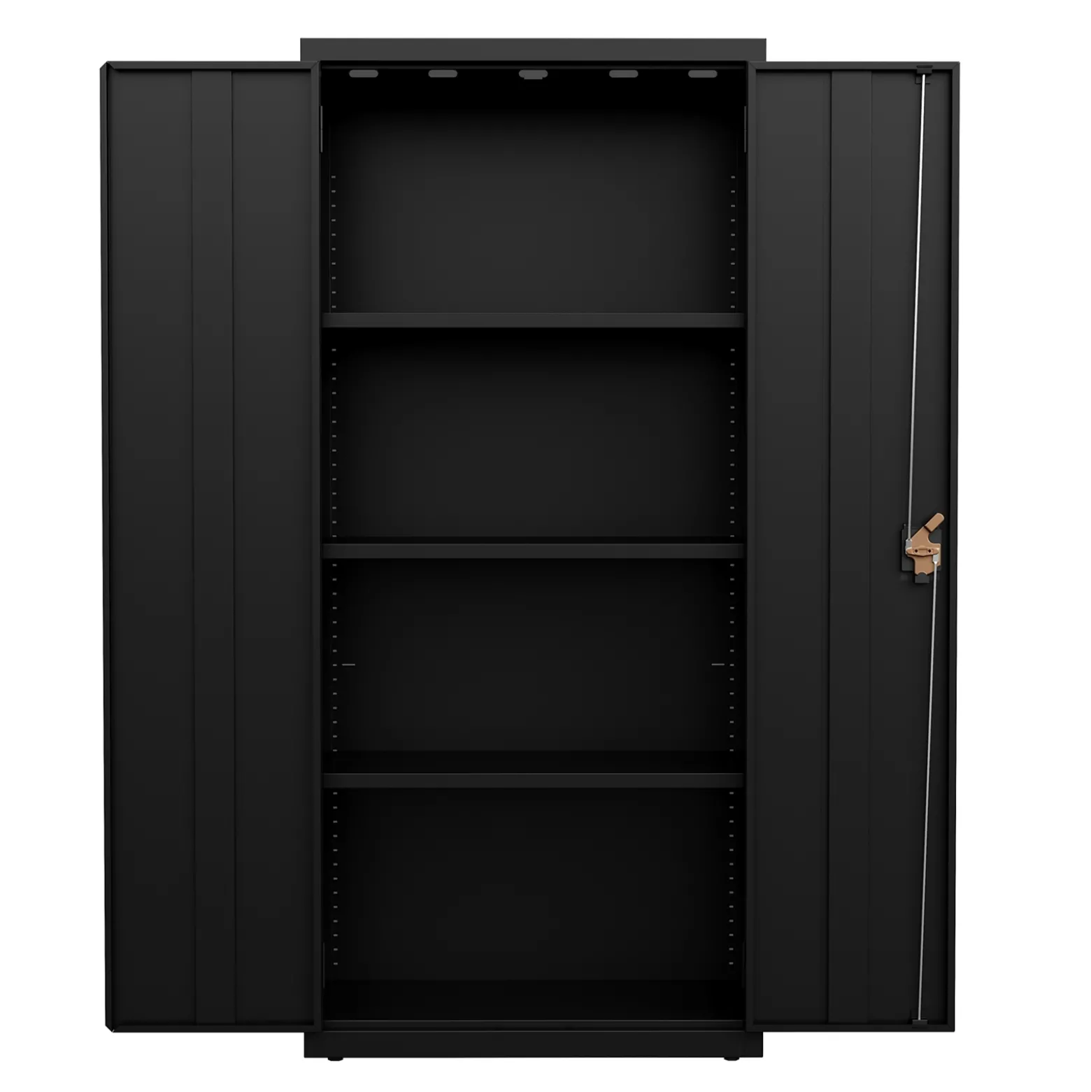 Slim Metal Storage Cabinet with Locking Doors - 30"W x 66"H