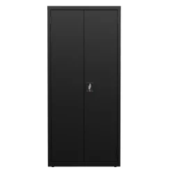 Slim Metal Storage Cabinet with Locking Doors - 30