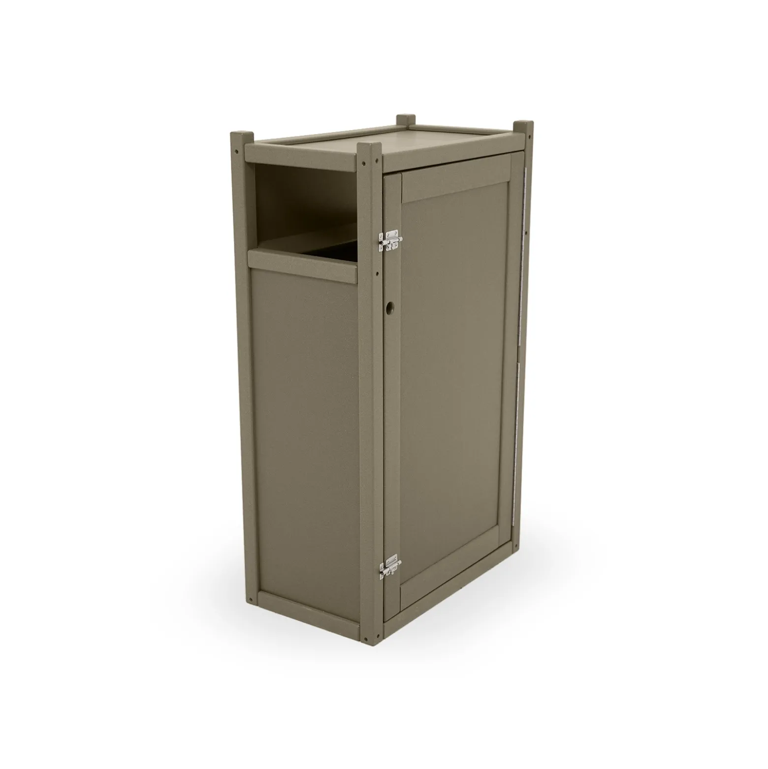 Slim Trash Receptacle with Door
