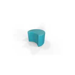 Small Crescent Ottoman - 19.75"W x 16"D x 13.5"H