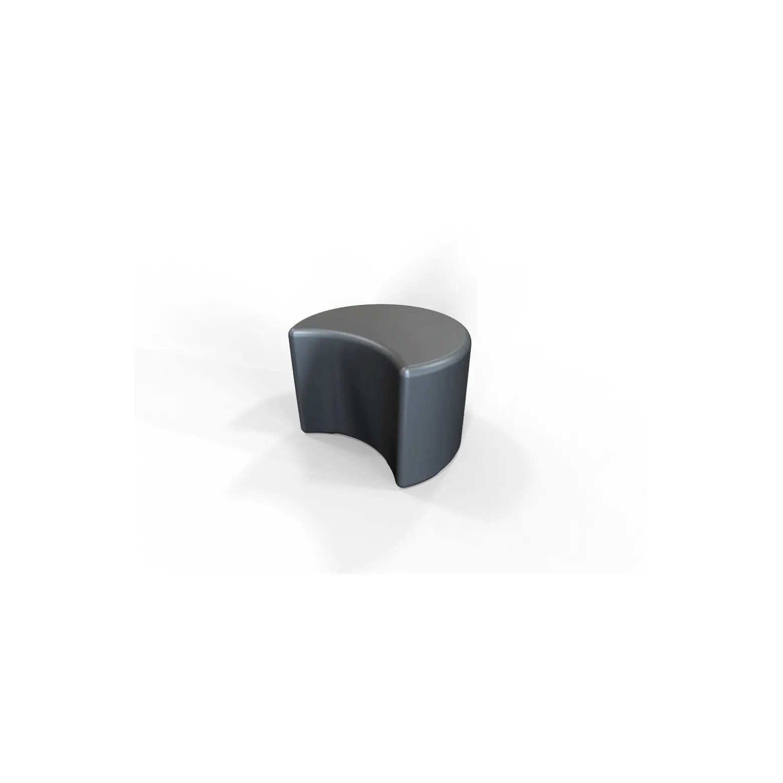 Small Crescent Ottoman - 19.75"W x 16"D x 13.5"H