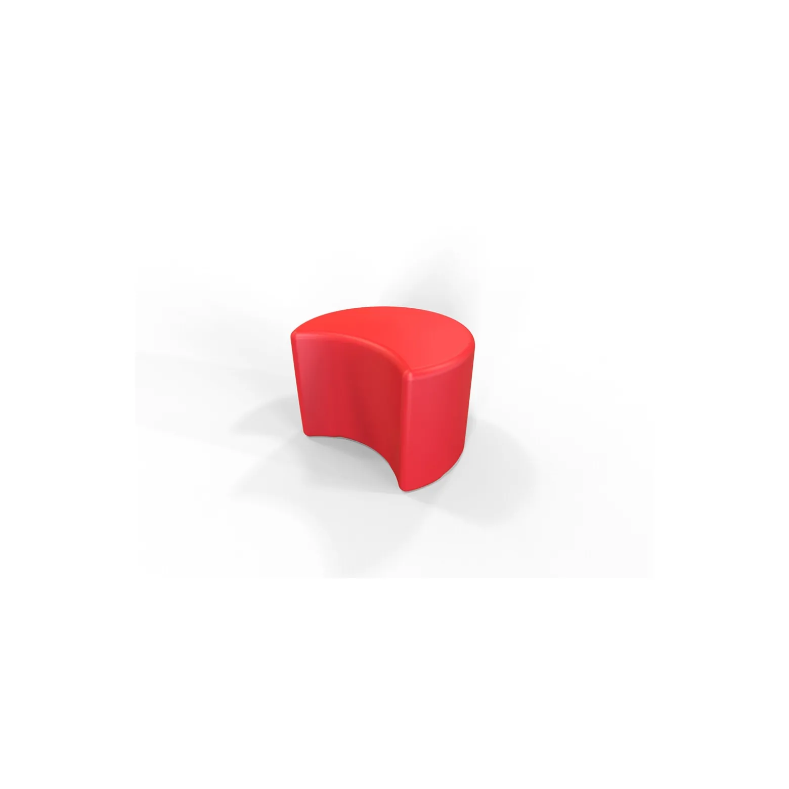 Small Crescent Ottoman - 19.75"W x 16"D x 13.5"H