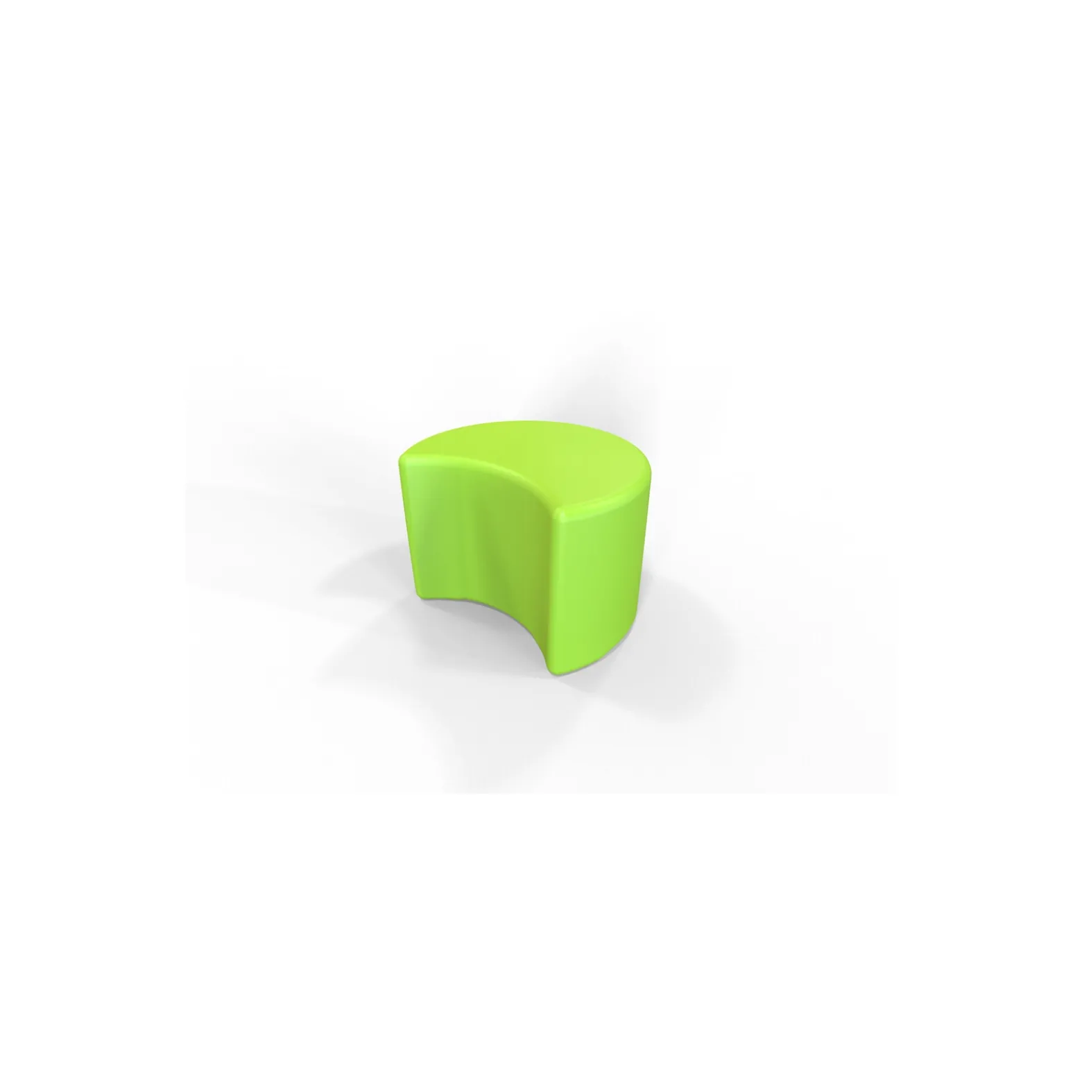Small Crescent Ottoman - 19.75"W x 16"D x 13.5"H