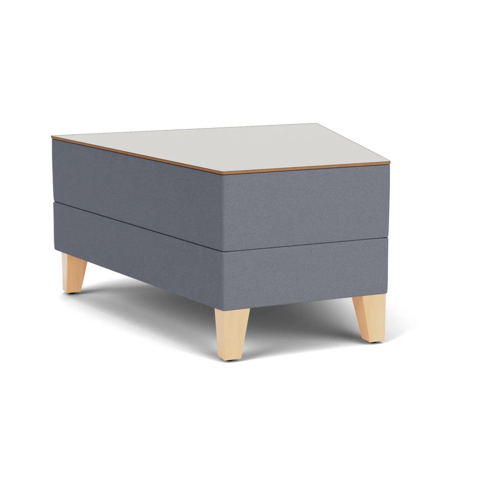 Social 30 Degree Wedge Table in Standard Upholstery