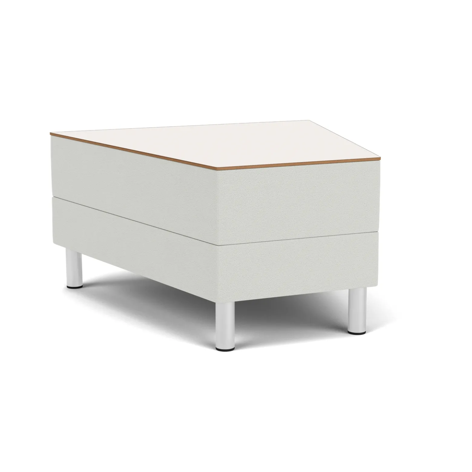 Social 30 Degree Wedge Table in Standard Upholstery