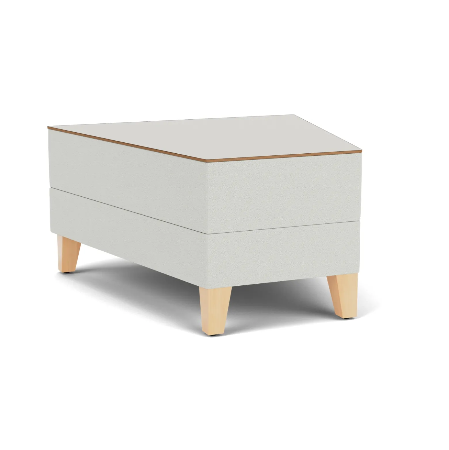 Social 30 Degree Wedge Table in Standard Upholstery