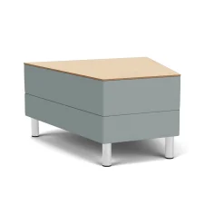 Social 30 Degree Wedge Table in Standard Upholstery