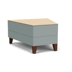Social 30 Degree Wedge Table in Standard Upholstery