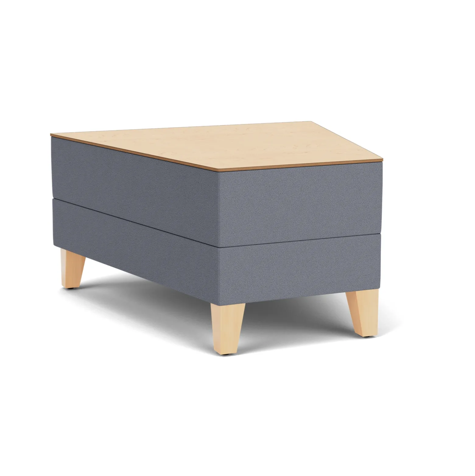 Social 30 Degree Wedge Table in Standard Upholstery