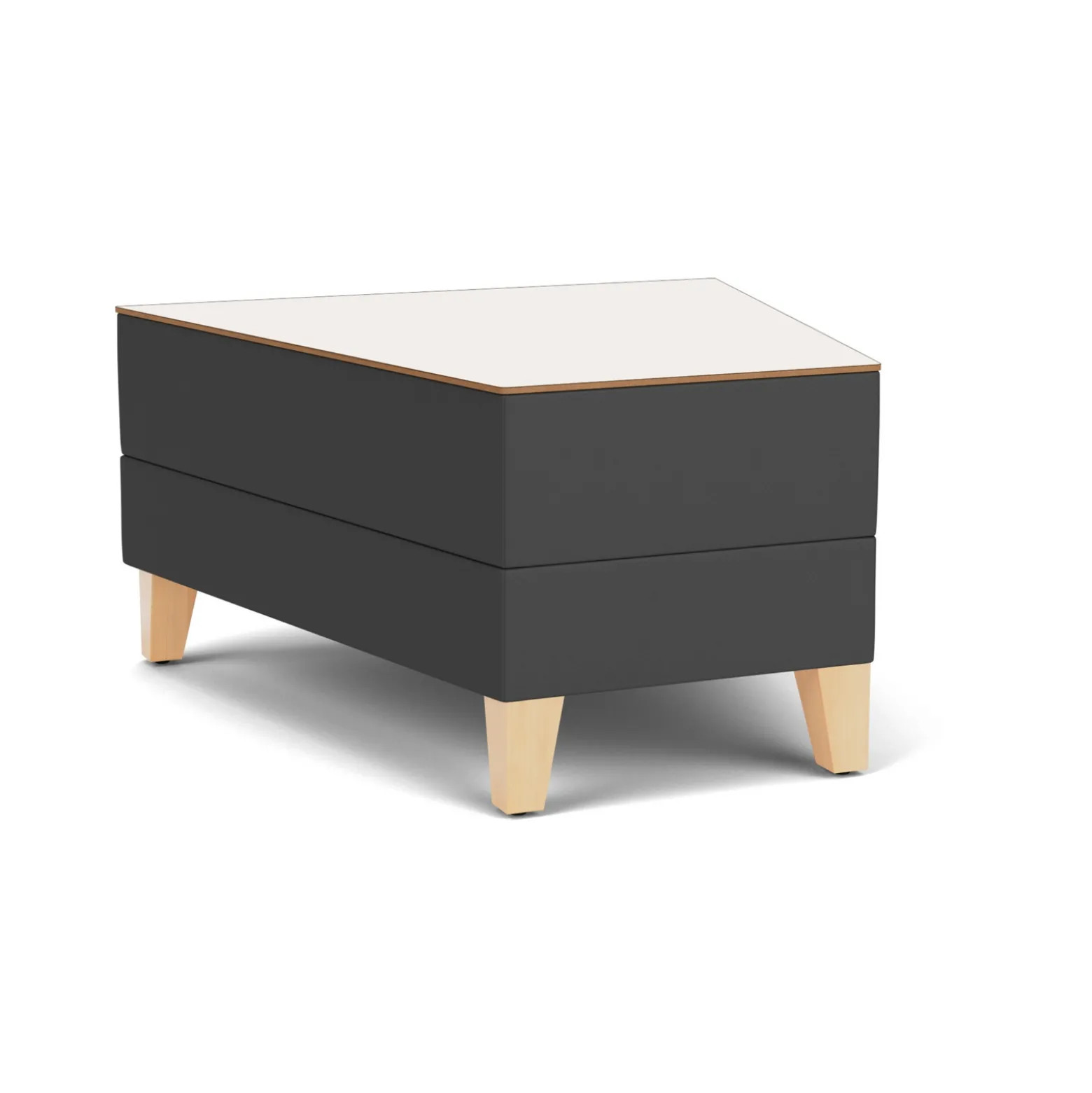 Social 30 Degree Wedge Table in Standard Upholstery