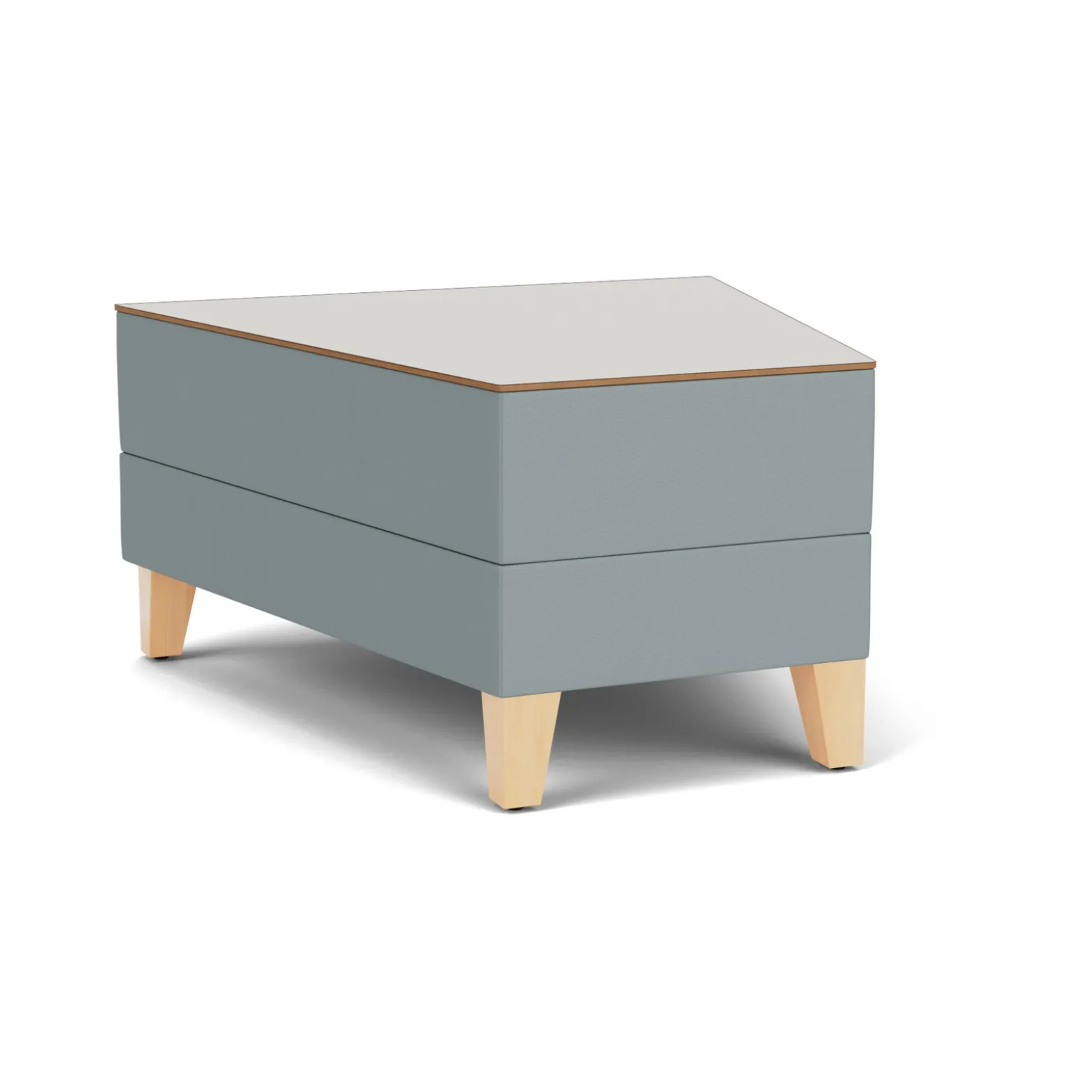 Social 30 Degree Wedge Table in Standard Upholstery