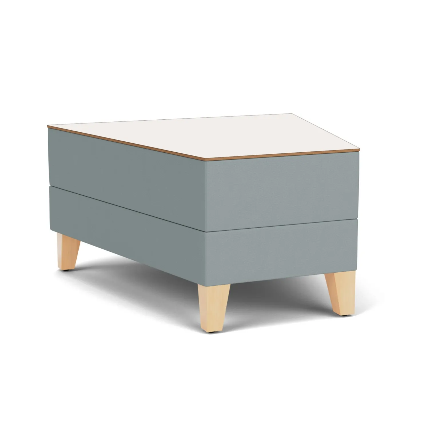 Social 30 Degree Wedge Table in Standard Upholstery