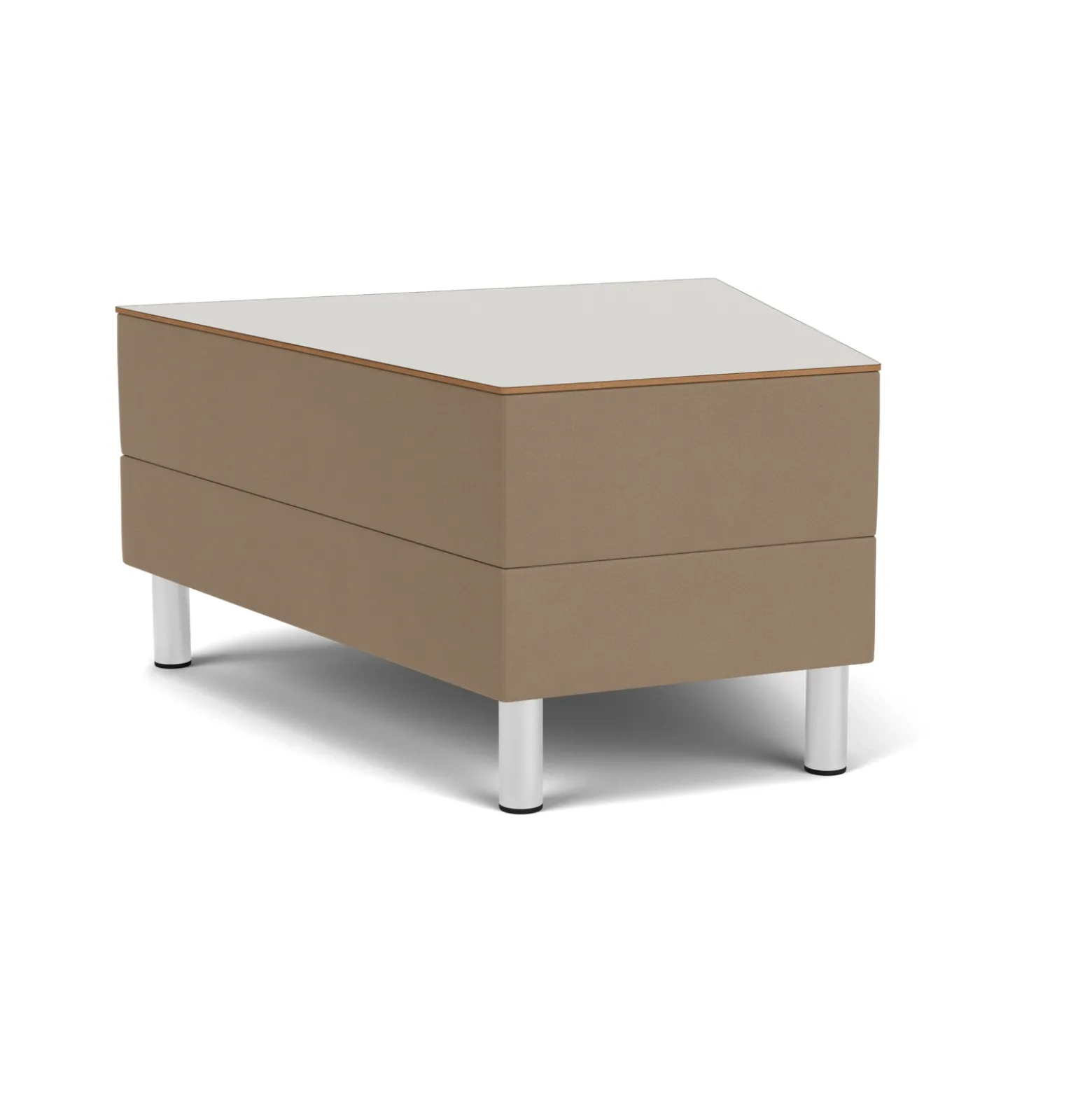 Social 30 Degree Wedge Table in Standard Upholstery