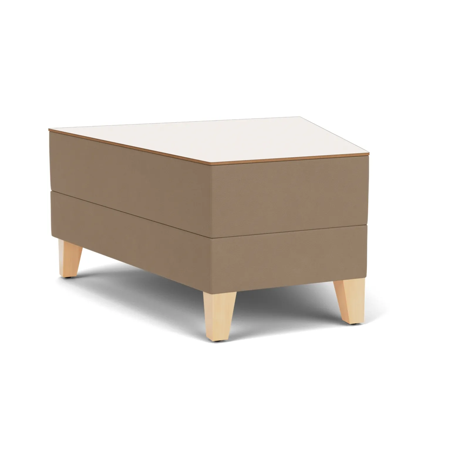 Social 30 Degree Wedge Table in Standard Upholstery