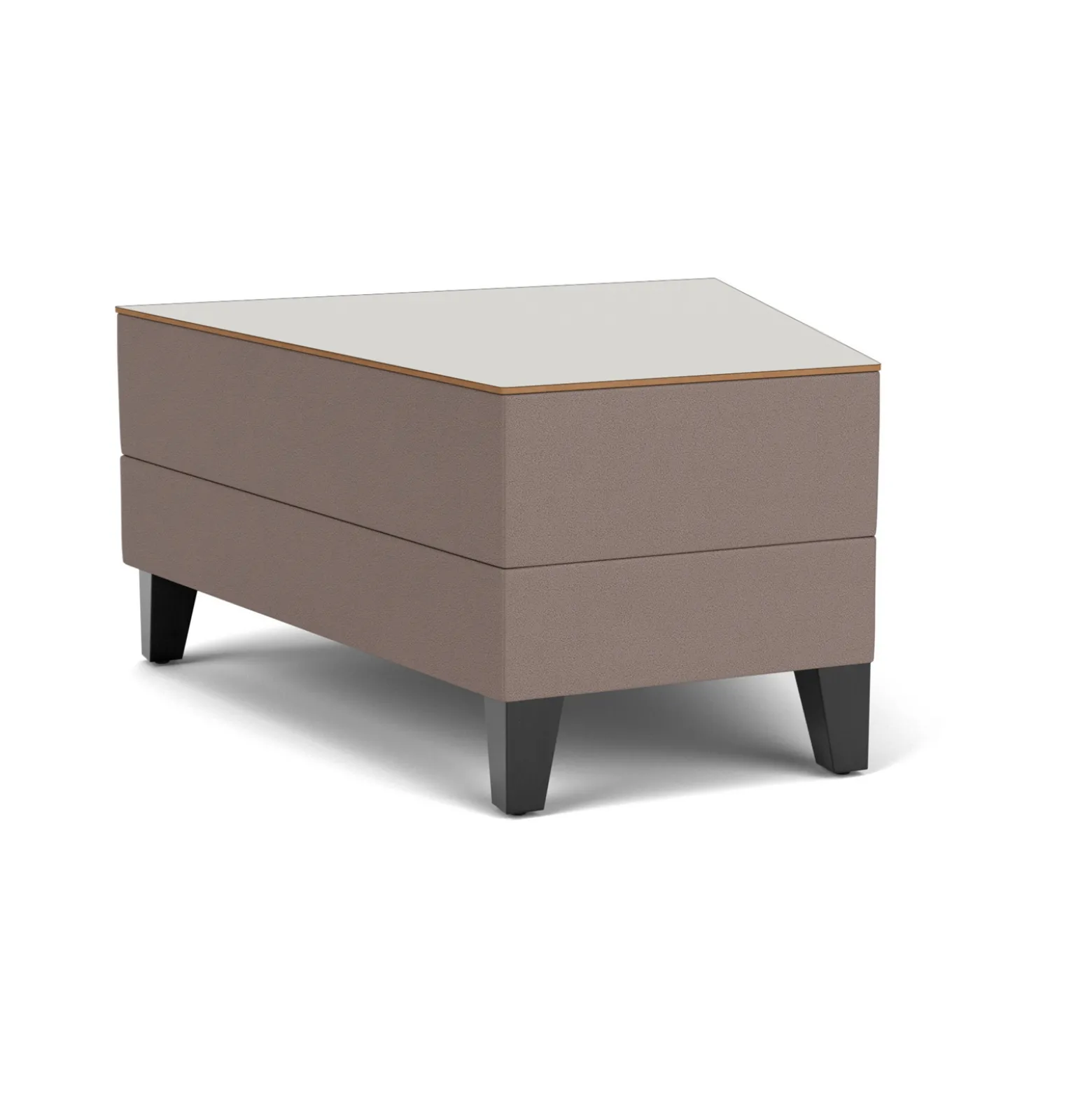 Social 30 Degree Wedge Table in Standard Upholstery