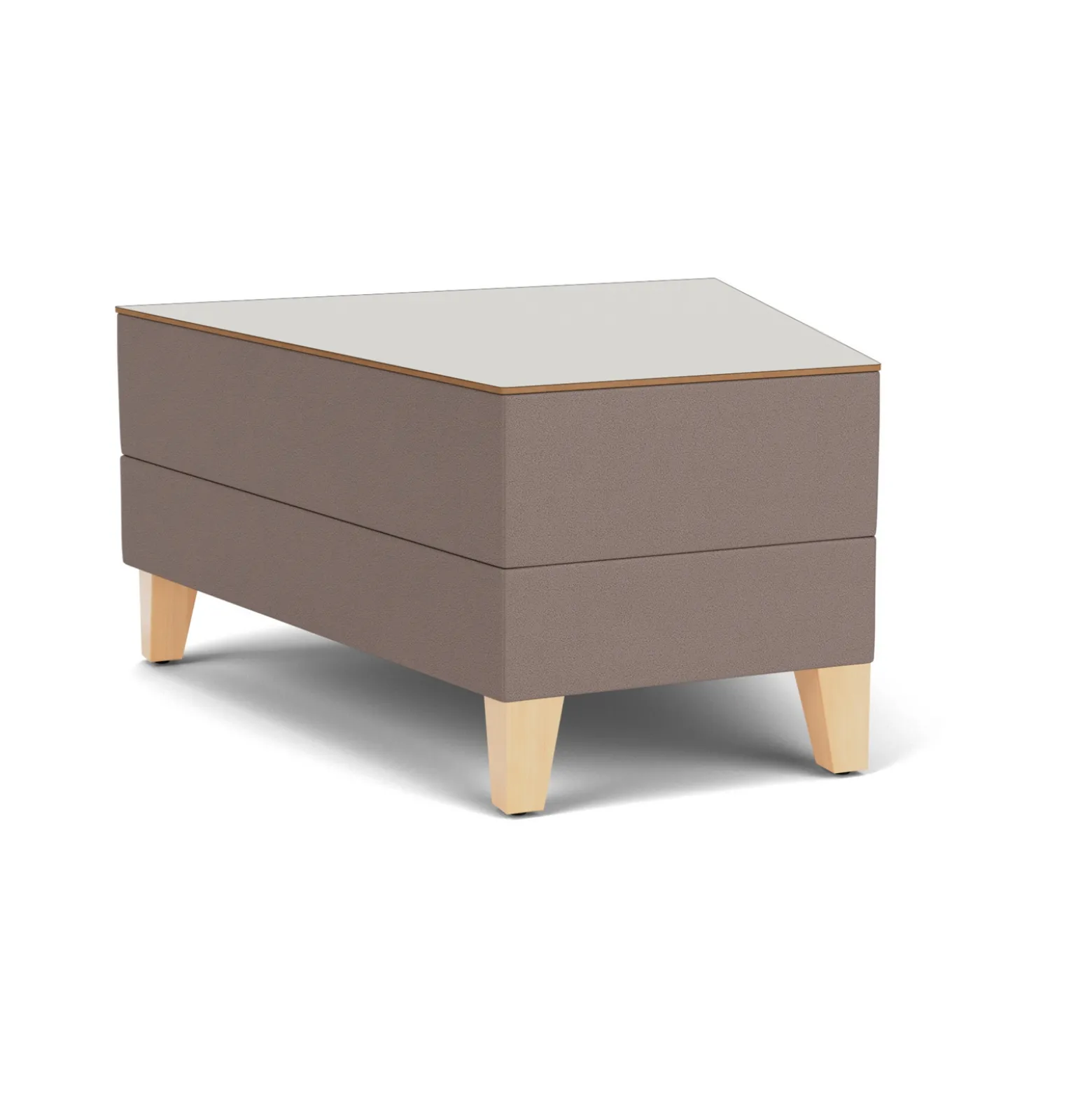 Social 30 Degree Wedge Table in Standard Upholstery