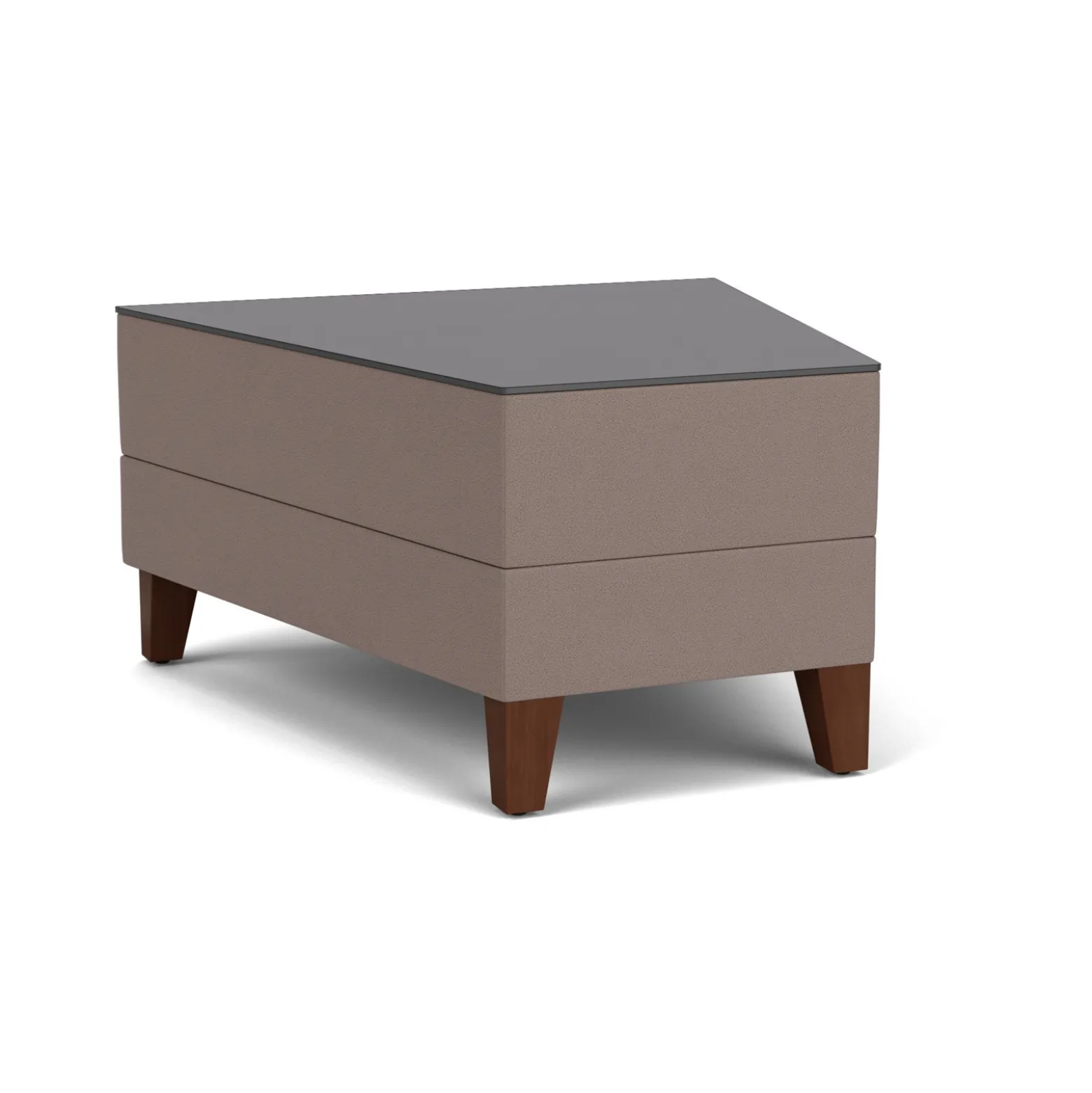 Social 30 Degree Wedge Table in Standard Upholstery