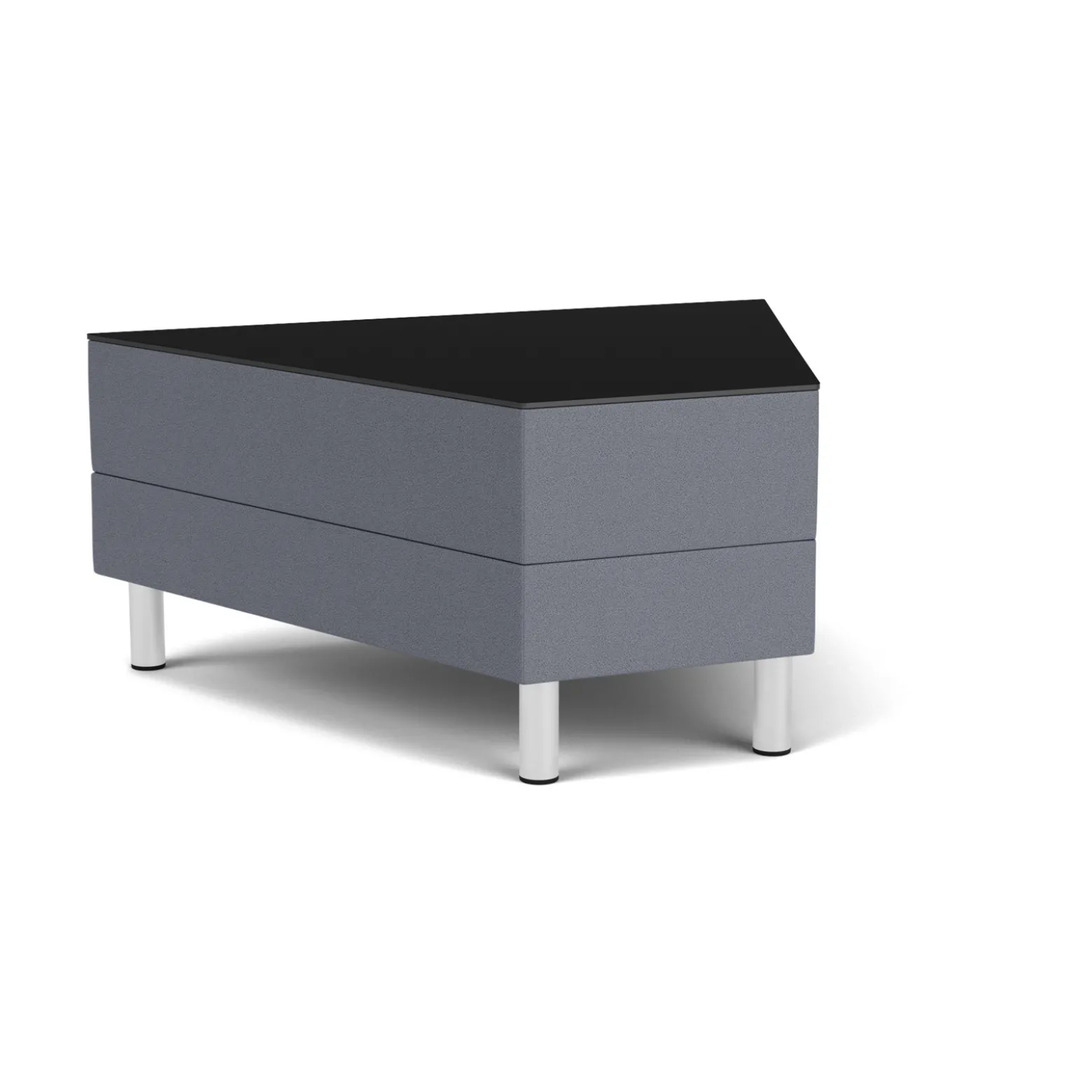 Social 45 Degree Wedge Table in Standard Upholstery