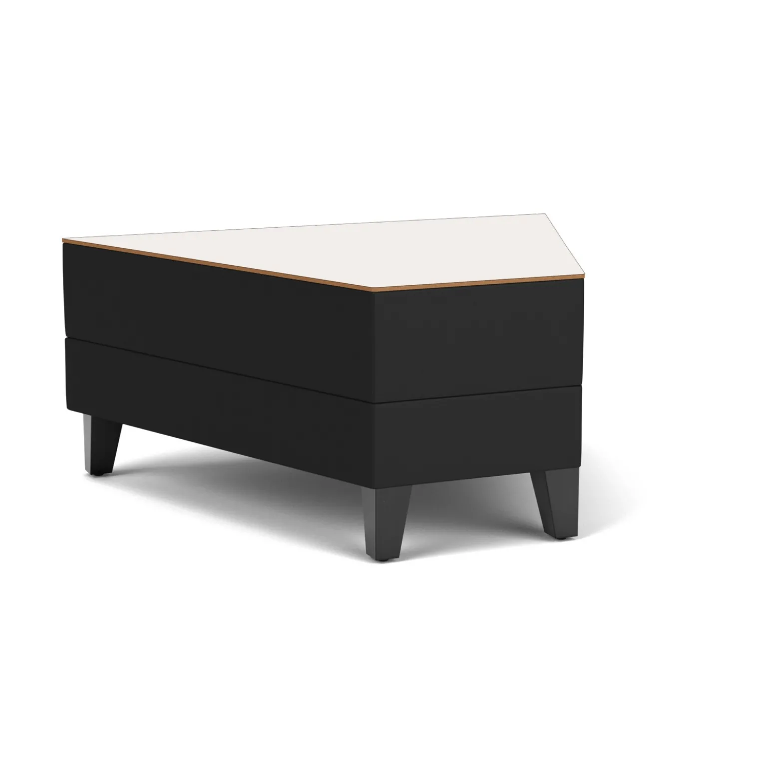 Social 45 Degree Wedge Table in Standard Upholstery