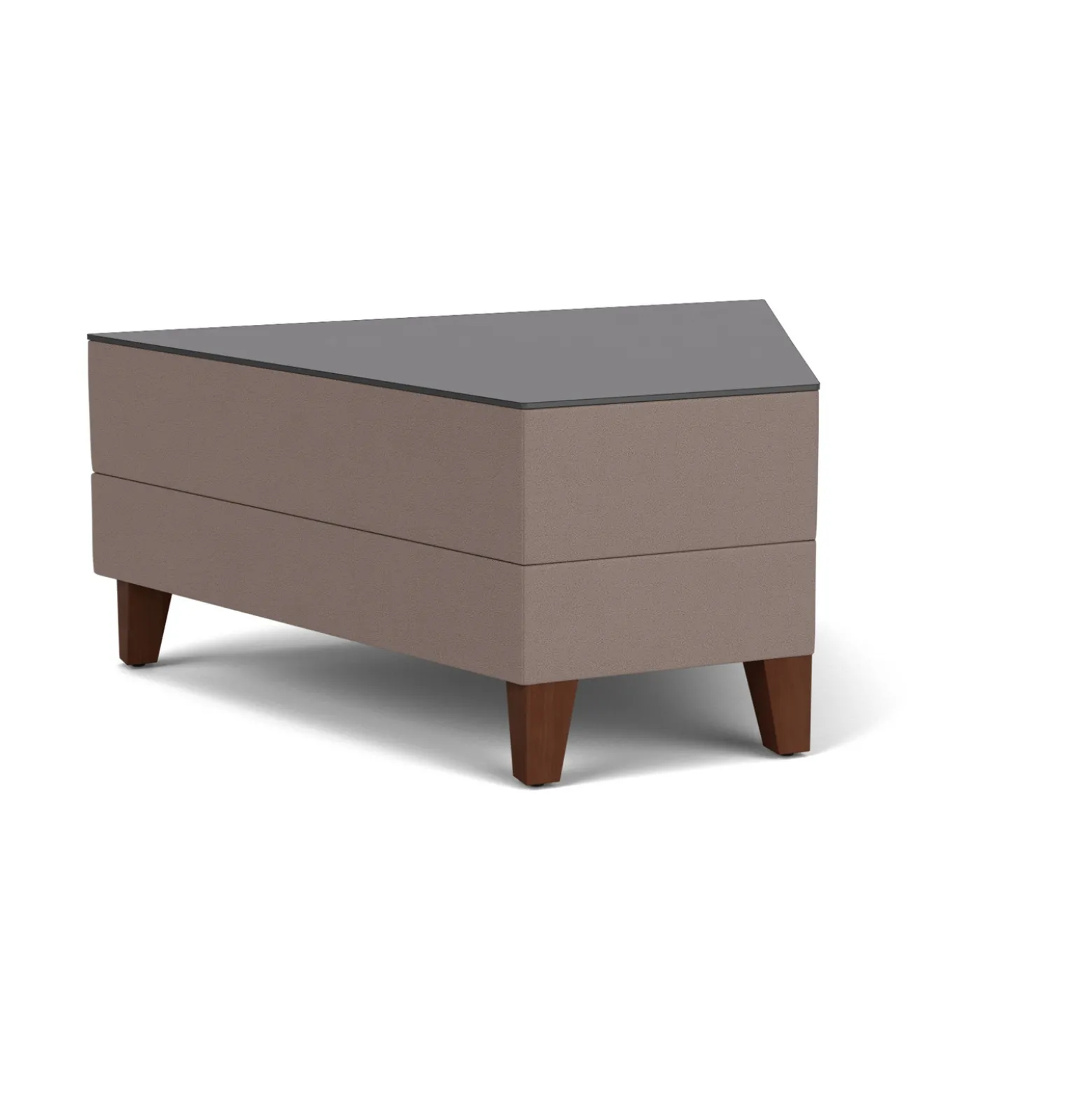 Social 45 Degree Wedge Table in Standard Upholstery