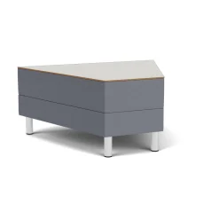 Social 45 Degree Wedge Table in Standard Upholstery