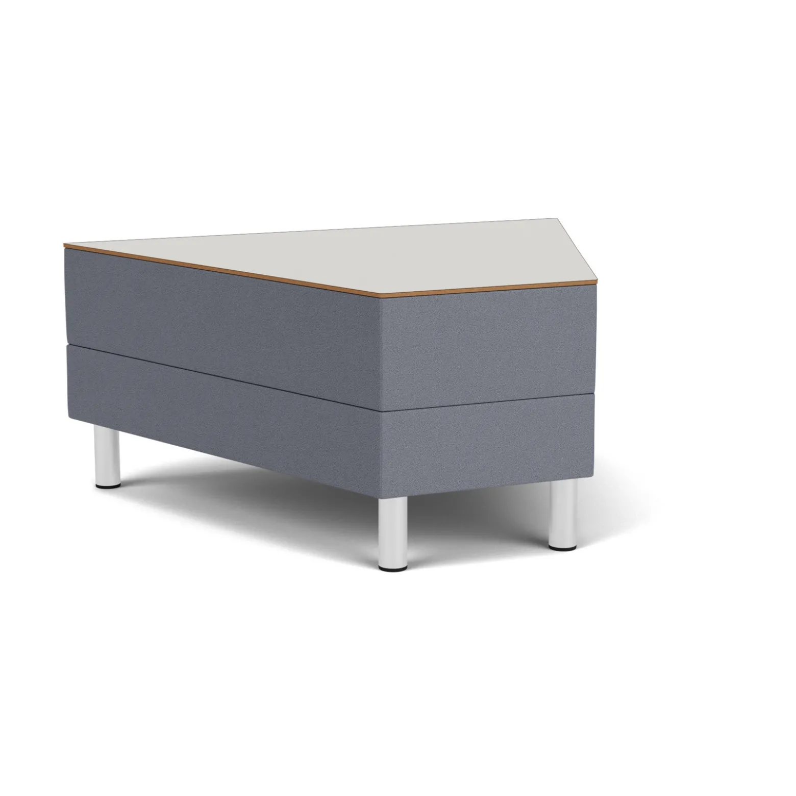 Social 45 Degree Wedge Table in Standard Upholstery