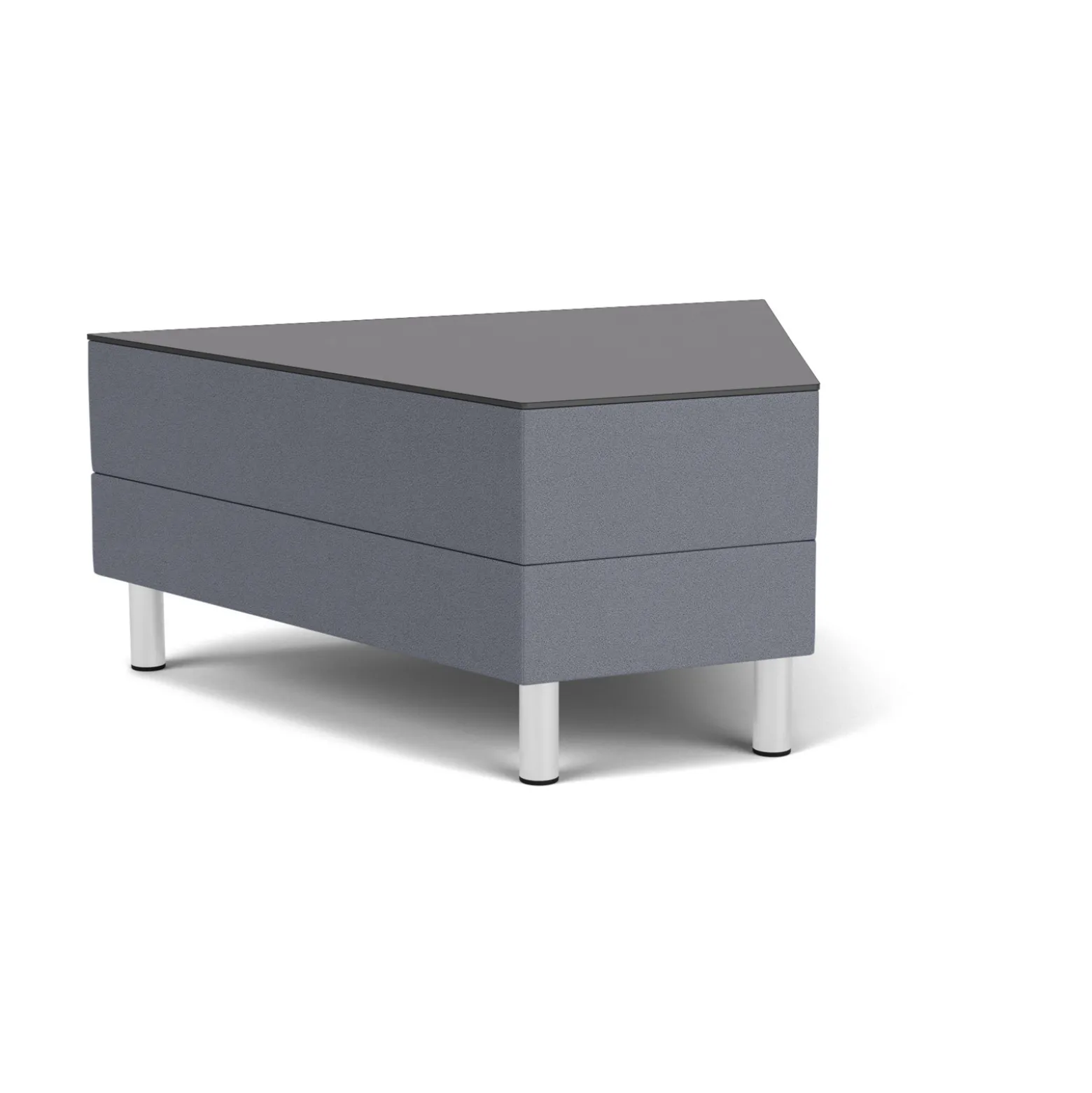 Social 45 Degree Wedge Table in Standard Upholstery