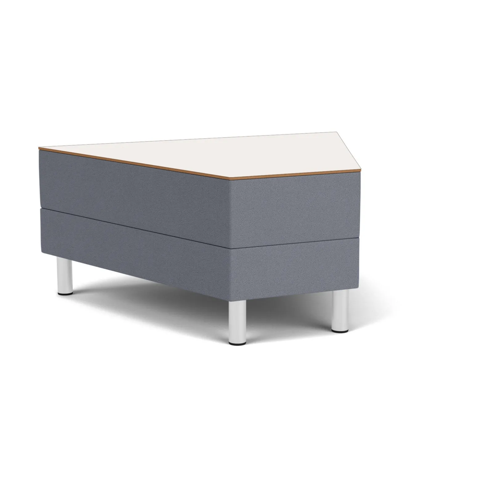 Social 45 Degree Wedge Table in Standard Upholstery
