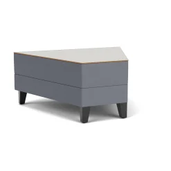 Social 45 Degree Wedge Table in Standard Upholstery