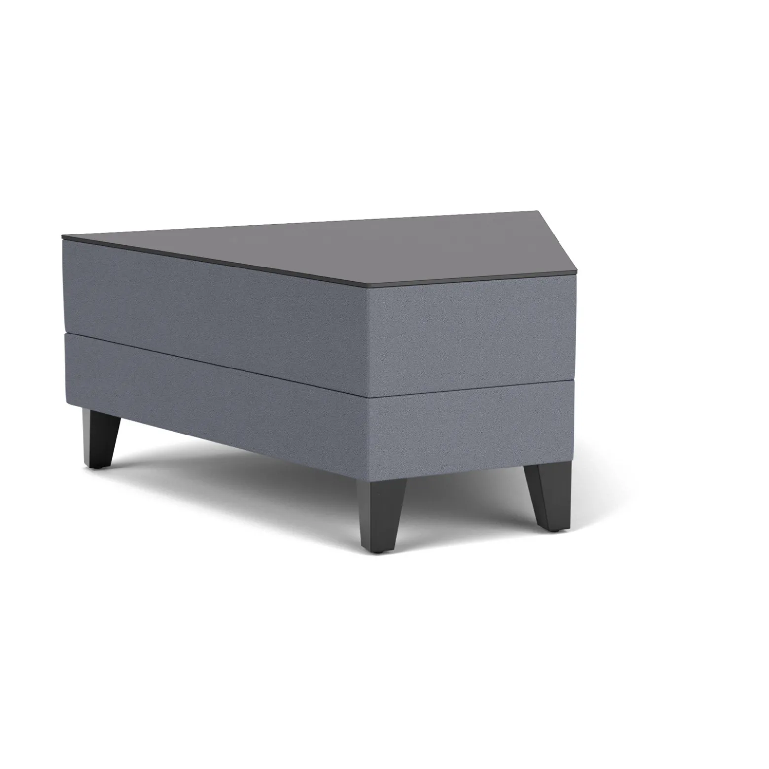 Social 45 Degree Wedge Table in Standard Upholstery
