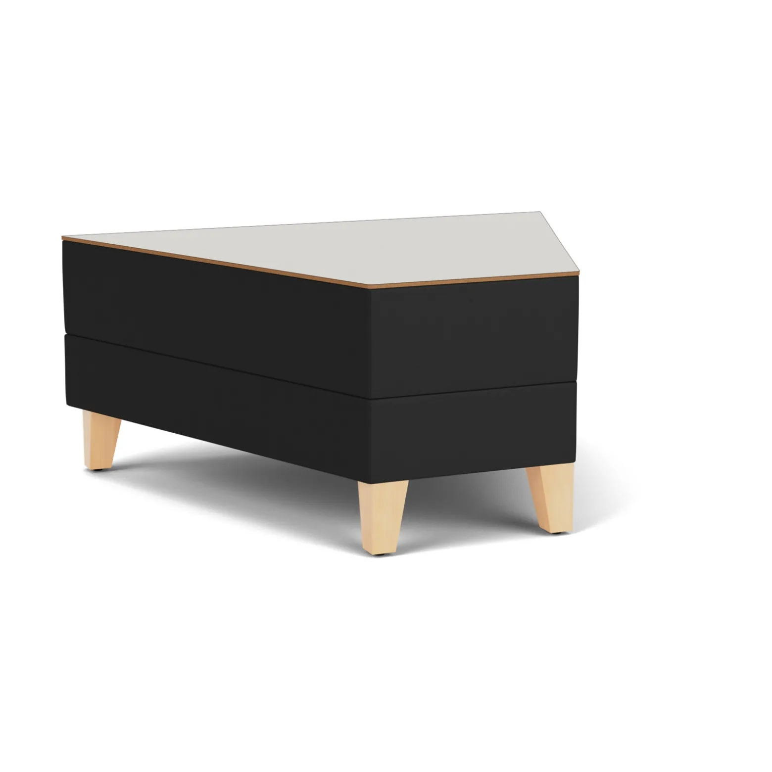 Social 45 Degree Wedge Table in Standard Upholstery