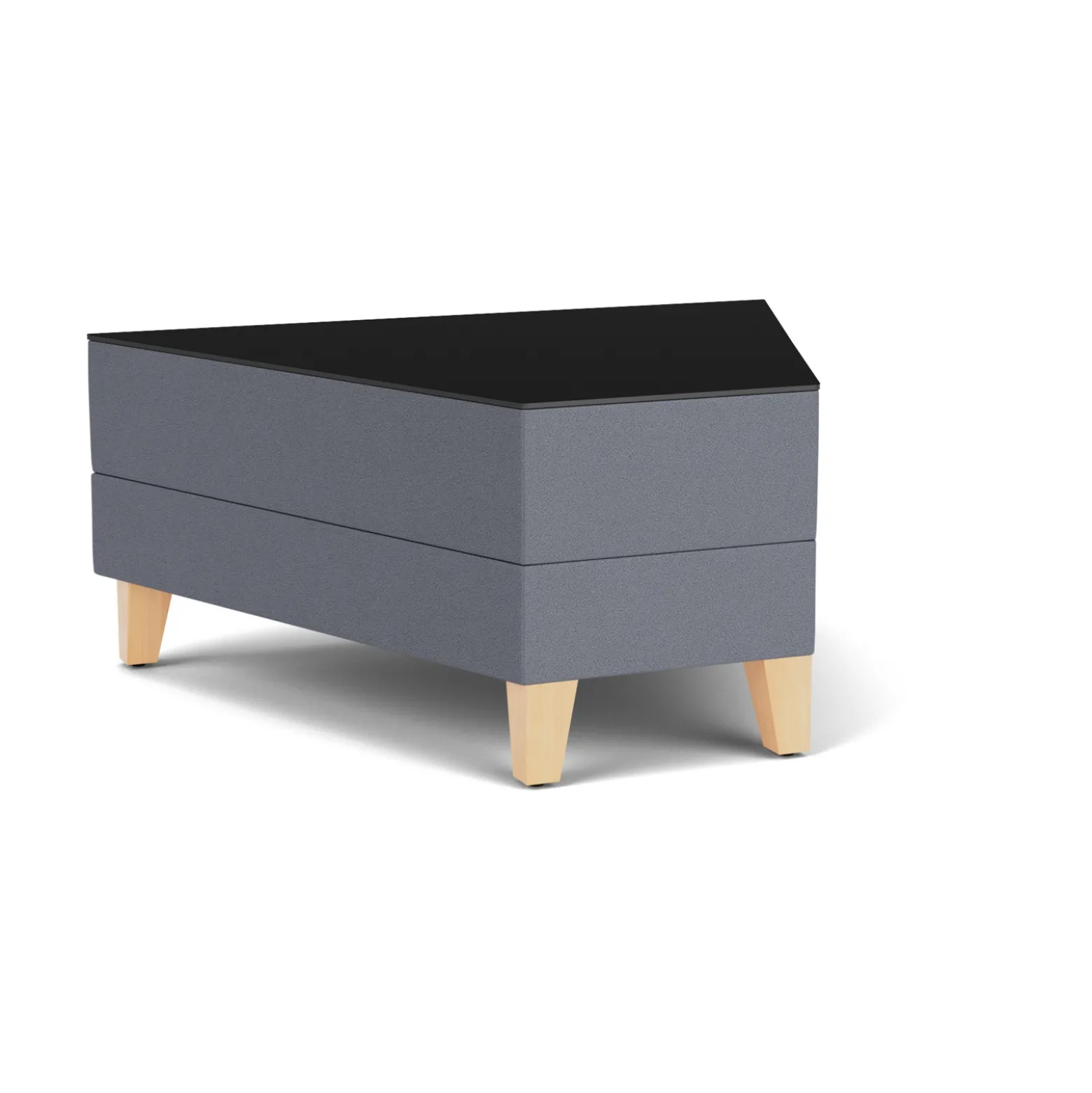 Social 45 Degree Wedge Table in Standard Upholstery