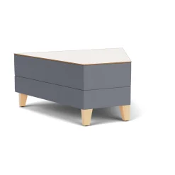 Social 45 Degree Wedge Table in Standard Upholstery