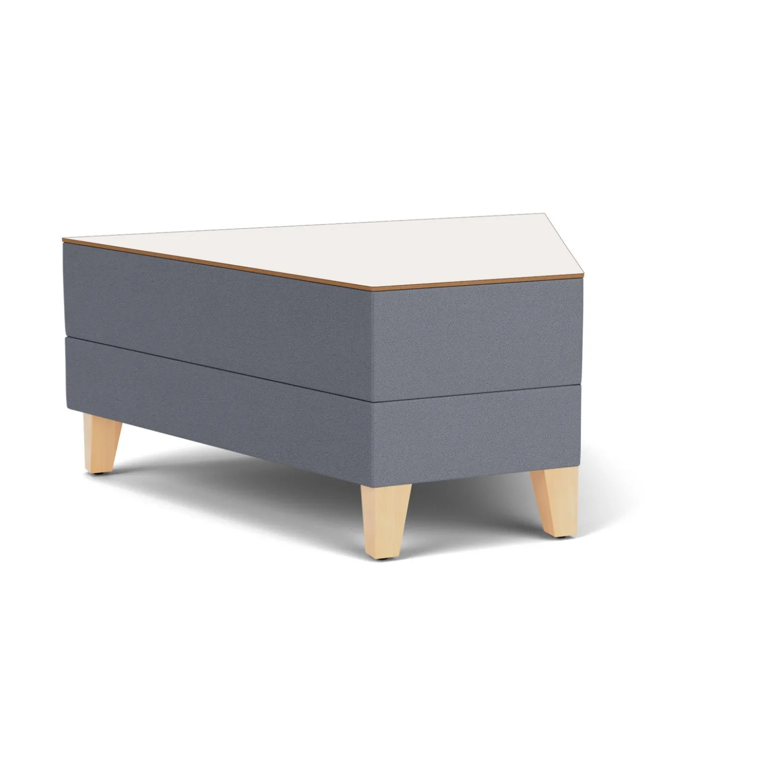 Social 45 Degree Wedge Table in Standard Upholstery